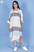 Mulmul Cotton Beach Dress In Block Print