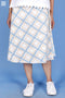 Khaadi Wrap Skirt In Gold Block Print