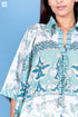 Mulmul Cotton Caftan In Assorted Block Print