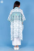 Mulmul Cotton Caftan In Assorted Block Print