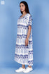 Rayon Foxy Dress In Block Print