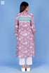 Mulmul Cotton Anu Kurta In Floral Block Print
