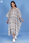 Mulmul Caftan In Block Print