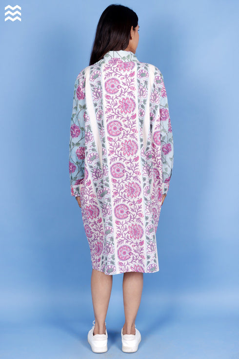 Cambric Cotton Mint Floral Top Patricia