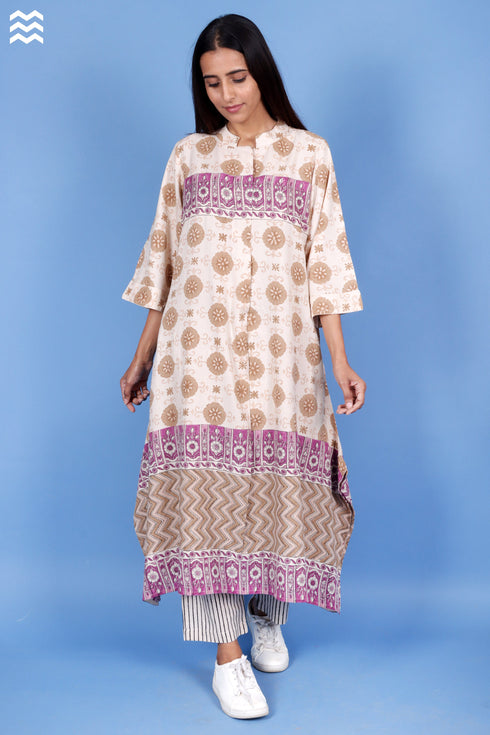 Rayon Cream Beige MAITAI Top