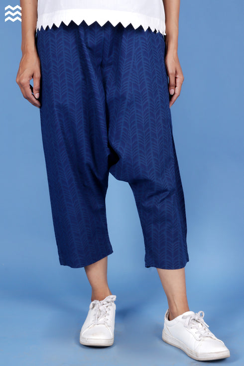 Cambric Cotton Deep Indigo Punjabi Pant