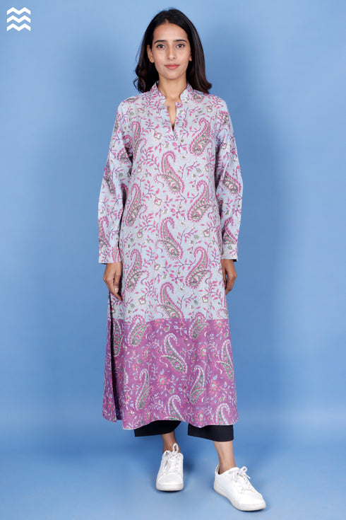 Cambric Cotton Powder Blue Boss Kurta