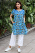 Mulmul Cotton June Top In Floral Block Print
