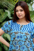 Mulmul Cotton June Top In Floral Block Print