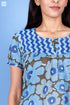 Mulmul Cotton June Top In Floral Block Print