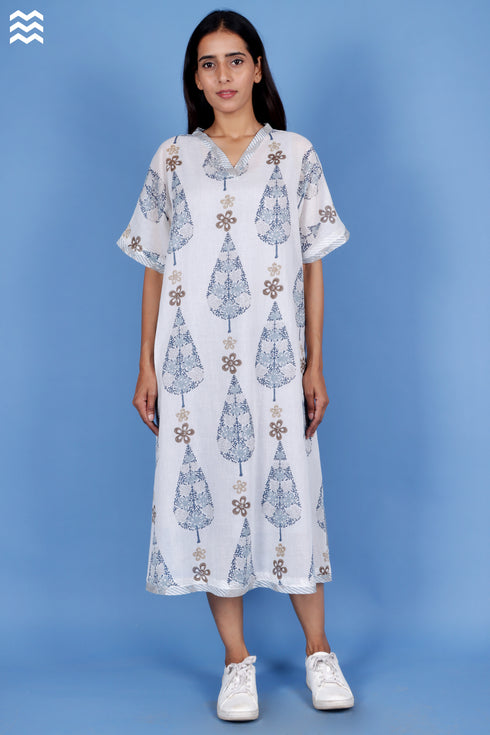 Mul Mul Cotton Off-White Larry Dress