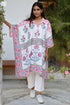 100% Mul Mul Cotton Caftan in Block Print
