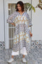 Mulmul Cotton Dove Grey Printed Caftan