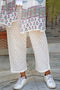 100% Cambric Cotton Rose Pant in Block Print