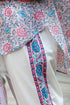 Cambric Cotton White Rose Pant in Block Print
