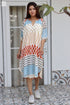 100% MulMul Cotton MILAN Dress In Block Printed