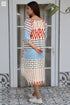 100% MulMul Cotton MILAN Dress In Block Printed