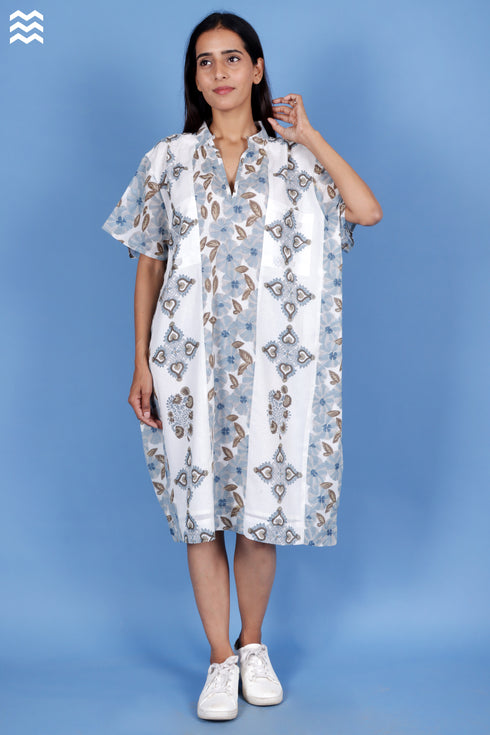 100% Mul Mul Cotton Off-White Patricia Dress