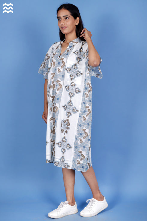 100% Mul Mul Cotton Off-White Patricia Dress