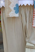 Rayon Beige Relaxed Pant