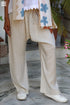 Rayon Beige Relaxed Pant