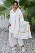 MulMul Cotton Off-White Block Printed Momo Wrap