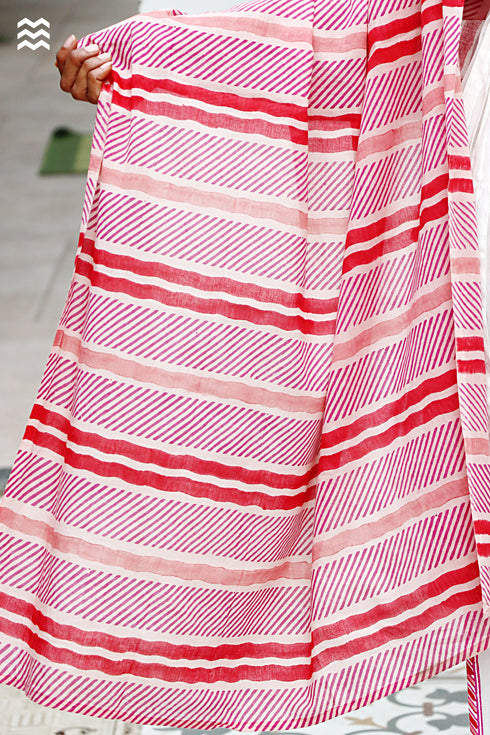 MulMul Cotton Momo Wrap in Block Print