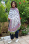 Mulmul Cotton Momo Wrap In Floral Block Print