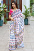 MulMul Cotton Saree in Block Print