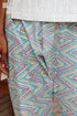 Cambric Cotton Panel Van Pant with Block Print