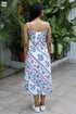 100% Cotton Slub Cotton Ivory Block Print Dress