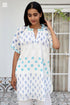 Mulmul Cotton Off White Printed Short Top