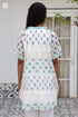 Mulmul Cotton Off White Printed Short Top