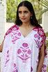 Mul Mul Cotton Long Dress in Block Print