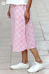 Cambric Cotton Wrap Skirt In Block Print