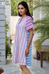 Mul Mul Cotton Dress in Block Print