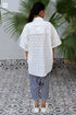 Cotton Slub Off White Beach Shirt