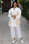 MulMul White Gold Beach Shirt