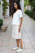 Lyocell Wrap Skirt in Floral Block Print