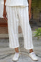 Cambric Cotton Rose Pant in Block Print