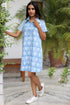 Cambric Cotton Zoom Dress in Block Print
