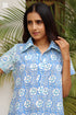 Cambric Cotton Zoom Dress in Block Print
