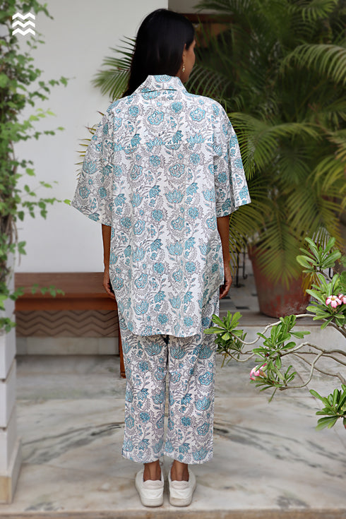 Cambric Cotton Co-Ord Set in Block Print