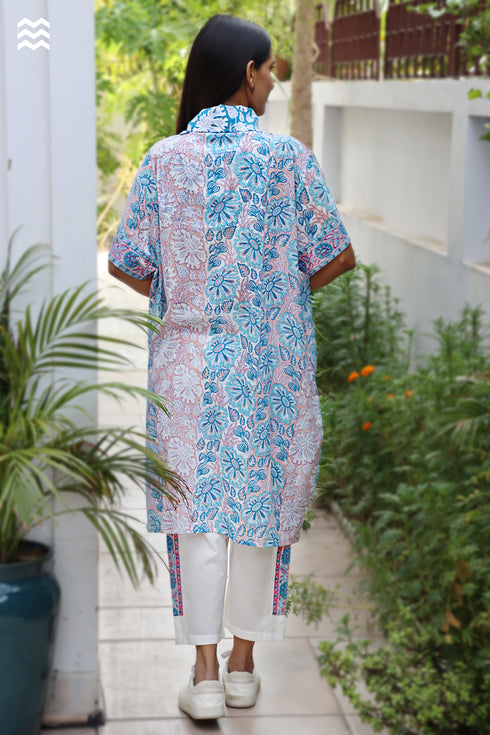 MulMul Cotton Patricia Dress in Block Print