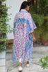 MulMul Cotton Pink Caftan in Block Print