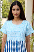 Cambric Cotton Long Taylor Dress in Mixed Prints