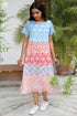 Mul Mul Cotton Dress in Block Print