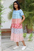 Mul Mul Cotton Dress in Block Print