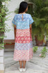 Mul Mul Cotton Dress in Block Print