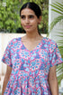 MulMul Cotton Pink BABY DOLL Dress in Block Print